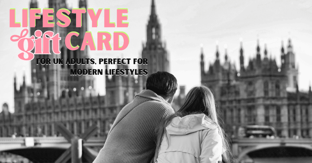 Lifestyle gift card for UK adults, perfect for modern lifestyles