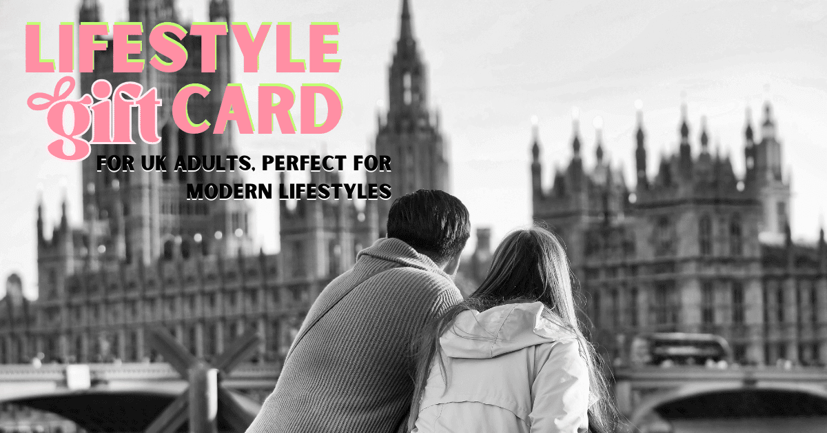Lifestyle gift card for UK adults, perfect for modern lifestyles
