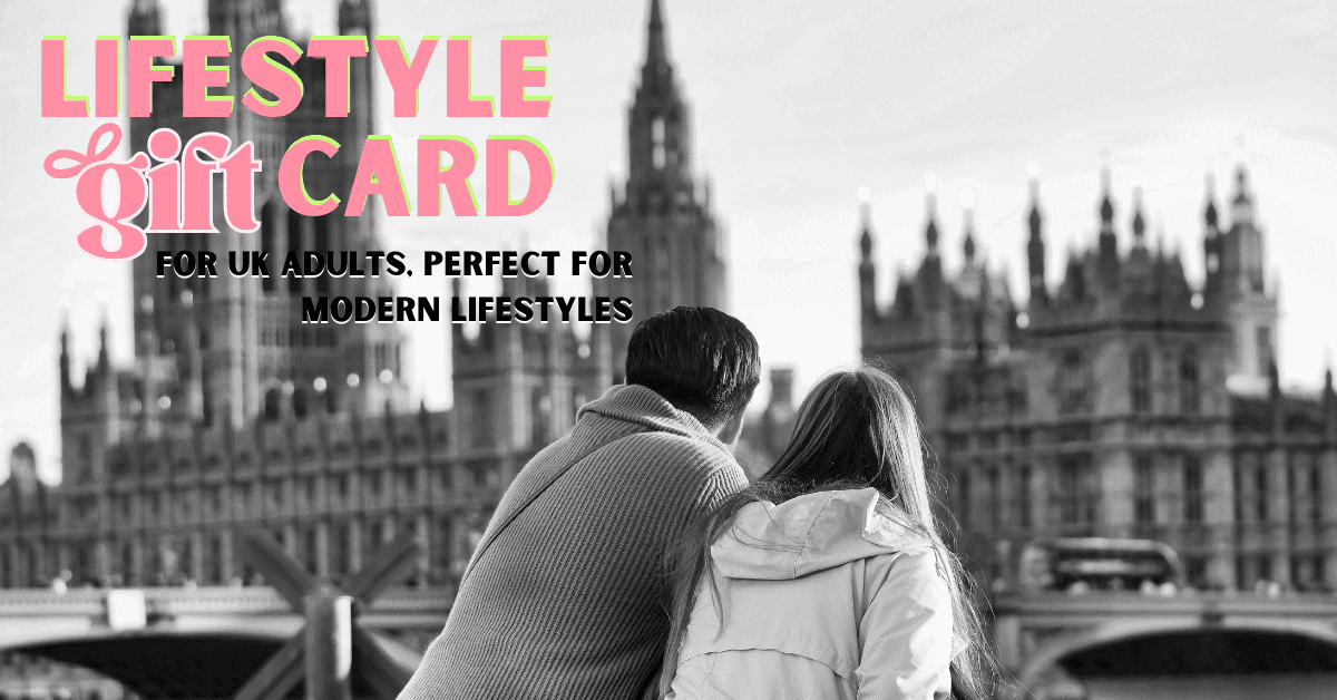 Lifestyle gift card for UK adults, perfect for modern lifestyles